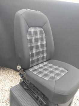 Sitzbezüge für Crafter [Karo Grau / Stoff]